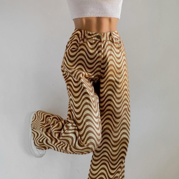 The Ragged Priest Women's Wave Jean Gold & Brown - Picture 2 of 15